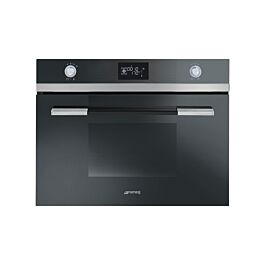 Graded Smeg SF4120VC 60cm Black Compact Combination Single Built