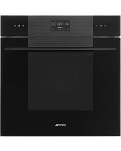 Graded Smeg SF4120VC 60cm Black Compact Combination Single Built