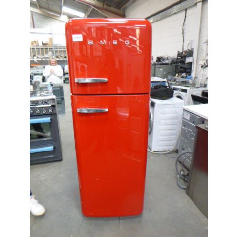 Graded Smeg FAB30RRD5UK 60cm 50s Style Red Right Hand Hinged Fridge Freezer  (JUB-4397)